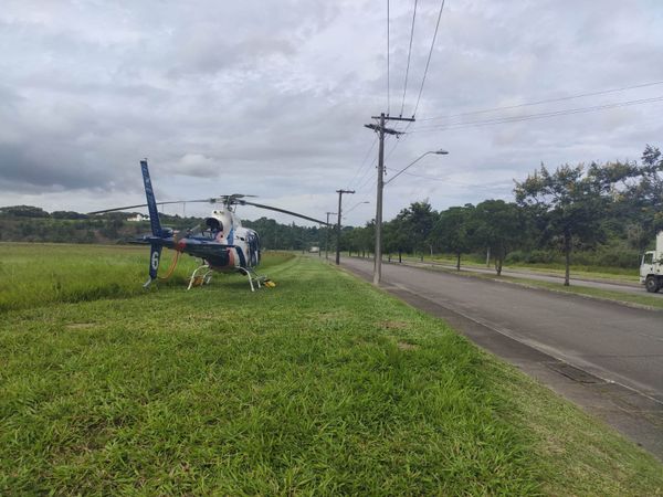 Helicóptero do Notaer socorre vítimas de acidente na BR 101 por Divulgação | Notaer