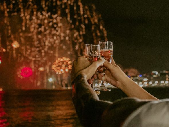 Queima de fogos em Vila Velha no Réveillon 2022 por Adessandro Reis/Divulgação PMVV