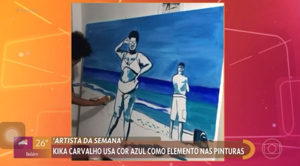 Obras da artista capixaba Kika Carvalho são expostas no programa 