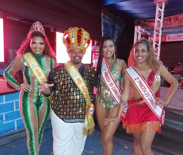 A realeza do Carnaval de Vitória 2022 foi eleita em evento na quadra da Novo Império, em 28 de dezembro