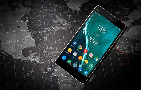 Celular, mapa, localização
