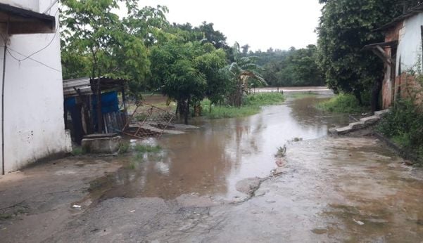 Pacotuba, onde já foram registrados alagamentos em ruas em Cachoeiro de Itapemirim.