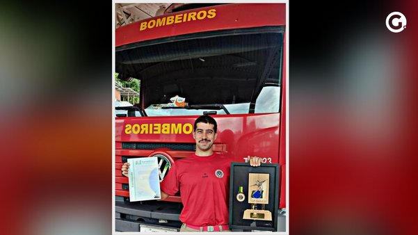 Diogo Aquino de Castro faz parte do Corpo de Bombeiros do Espírito Santo desde 2019