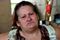 Angela Aparecida Ferreira, 52, salgadeira, sofreu acidente e fraturou o fêmur, impossibilitada de trabalhar, foi despejada e há uma semana mora com o filho, Luan, 25, embaixo de viaduto em Cariacica(Fernando Madeira)