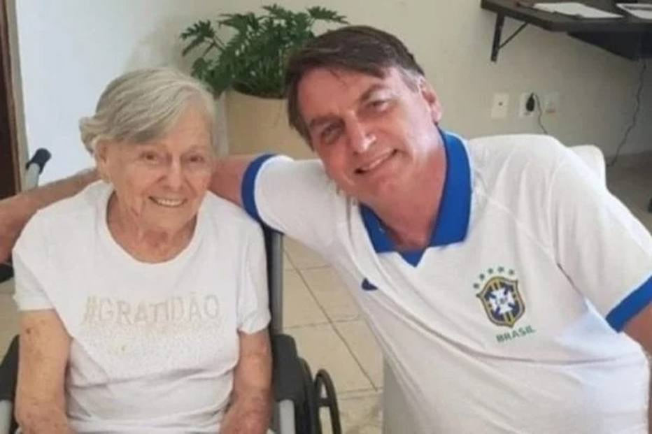 Olinda Bonturi Bolsonaro, mãe do presidente Jair Bolsonaro, morreu na madrugada desta sexta-feira (21). Crédito: Redes sociais