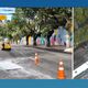 Imagem - Placas de pedra caem de caminhão em avenida de Vitória