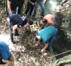 Polícia recebe denúncia e encontra mais de 40 tabletes de drogas próximo a um rio em Cachoeiro(Divulgação \ Polícia Civil)