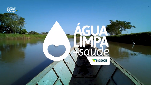 Logo da campanha Água Limpa + Saúde