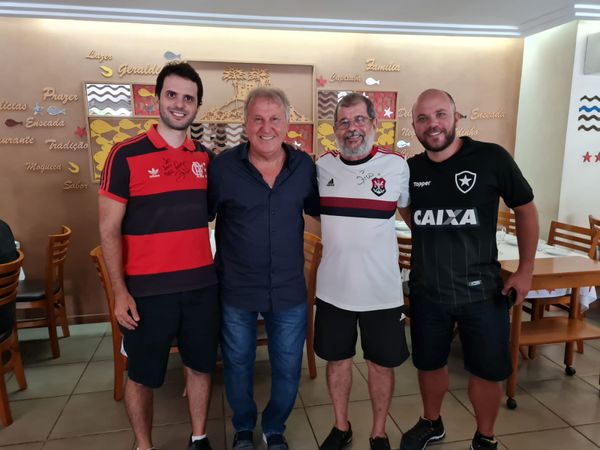 Leonardo R. Alves,  Zico, Geraldo Alves e Pablo Euclides