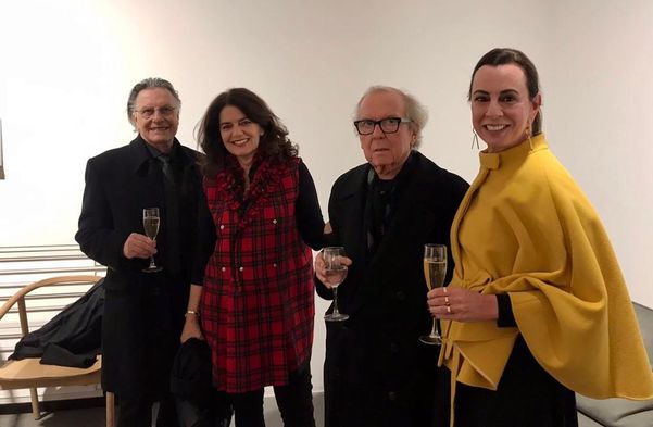 Rodrigo de Castro, Patrícia e Washington Olivetto, Luciana Almeida na abertura da exposição de Amílcar de Castro na Goodman Gallery em Londres