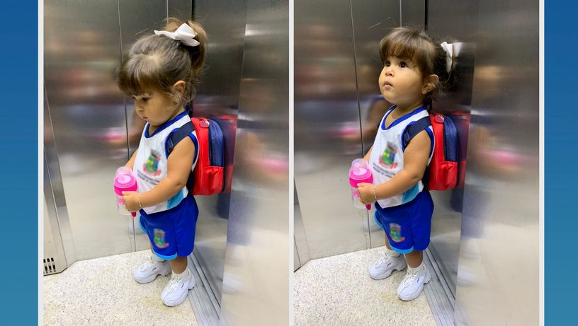 A história por trás da foto que viralizou no primeiro dia de aula no ES