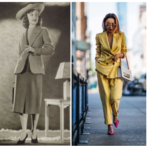 moda elegante mulher vestida estilo dos anos 1930 dos anos 1950