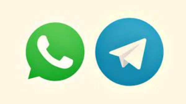 Whatsapp e Telegram, aplicativos de mensagens