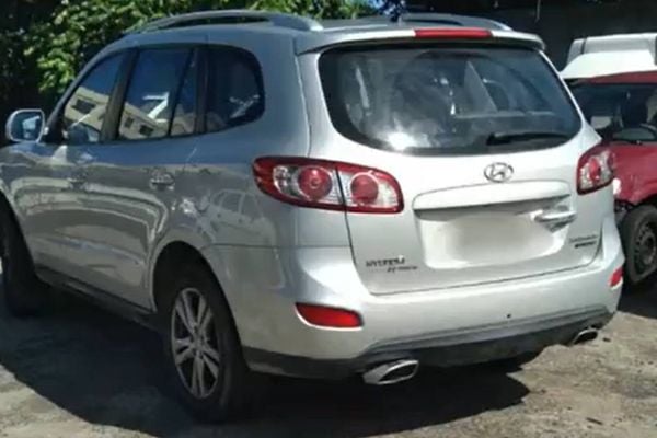 Pai recuperou o carro da filha, um Hyundai Santa Fé, após o veículo ter sido roubado em Vila Velha