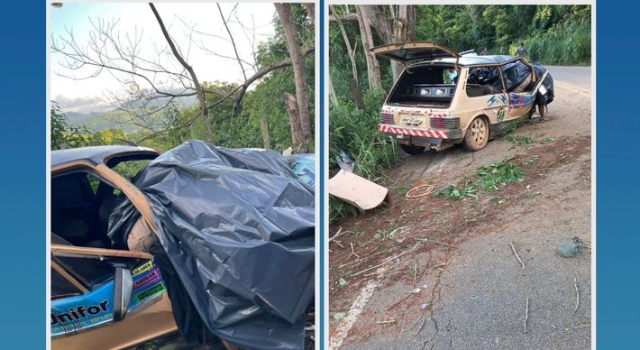 Segundo a PM, a batida aconteceu no local conhecido como “Volta Fria”. Outro passageiro do carro foi socorrido para o Hospital de São José do Calçado