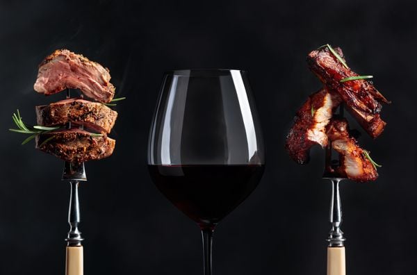 Vinho e churrasco