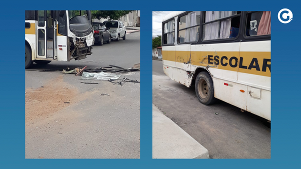 Acidente entre dois ônibus escolares deixa alunos feridos em Linhares