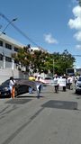 Peritos da Polícia Civil fazem protesto na Reta da Penha, em Vitória(Leitor de A Gazeta)
