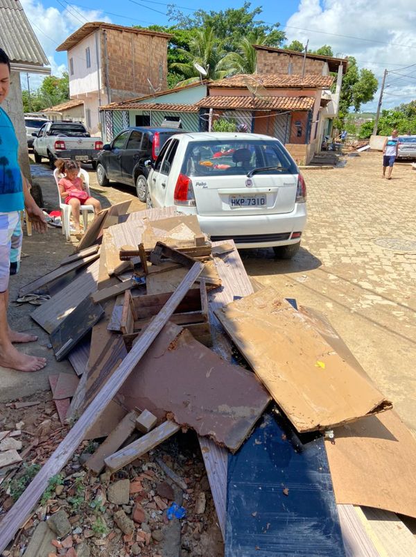 Situação após a enchente em Itamaraju por Claudio Luiz Souza Pires/ ICM/ Divulgação
