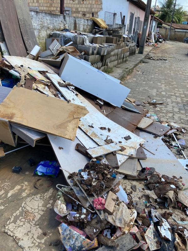 Situação após a enchente em Itamaraju por Claudio Luiz Souza Pires/ ICM/ Divulgação