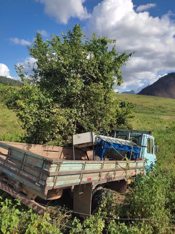 Acidente entre moto e caminhão na ERS 446 em Baixo Guandu.