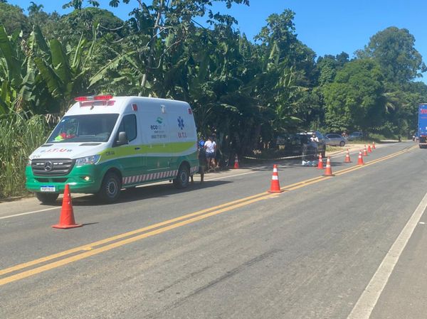 Ciclista morre após ser atingido por carro na BR 101 em Iconha