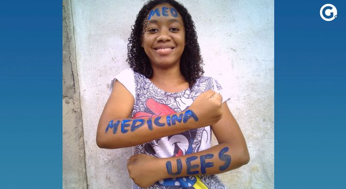 Débora Fernanda de Souza, de 19 anos, é de São Gabriel da Palha e foi aprovada em Medicina em duas universidades públicas, uma na Bahia e outra no Rio Grande do Sul