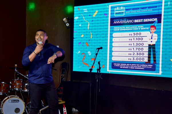 Josias Carneiro, gerente Comercial da Best Senior, anunciou a nova campanha de vendas