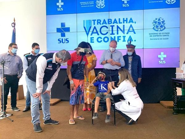 ES começou a vacinar crianças contra a Covid no dia 15 de janeiro