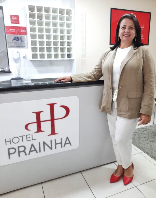 A empresária Luciane Esteves, dona do Hotel Recanto da Prainha, em Vila Velha, teve a oportunidade de participar da capacitação do Sebrae ES em 2021.