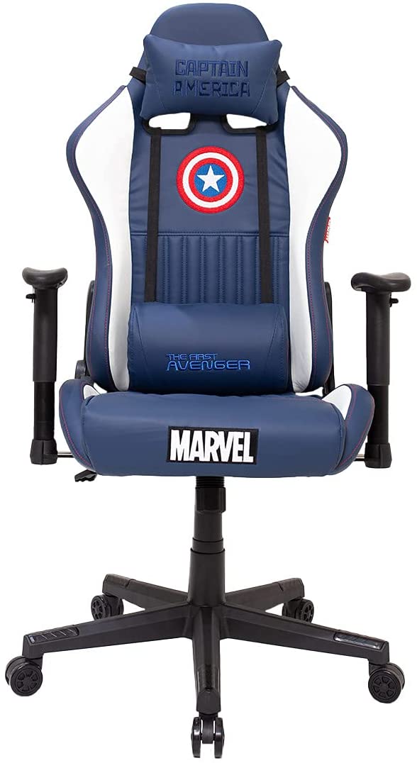 Cadeira Gamer Marvel Capitão América Gaming Pro Reclinável