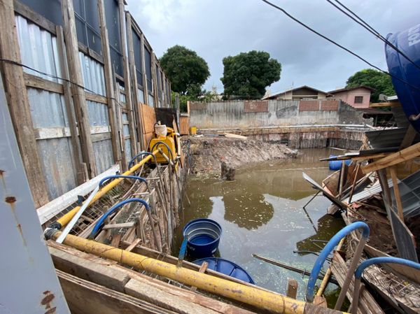 Estrutura desabou em Jardim Camburi, Vitória por Divulgação | Crea-ES