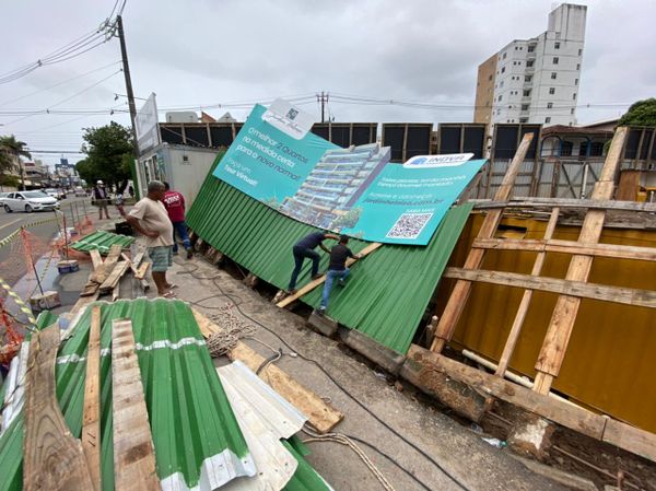 Estrutura desabou em Jardim Camburi, Vitória por Divulgação | Crea-ES