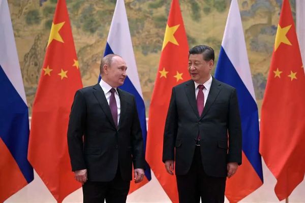 Presidentes da Rússia e China