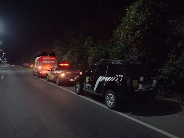 Acidente durante a madrugada