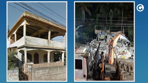 Casa desabou em Flexal II, Cariacica