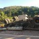 Imagem - Carreta tomba e pedra de granito cai às margens da ES 080, em Colatina