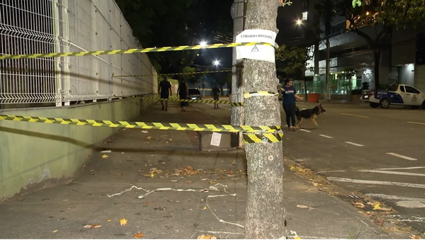 Abelhas se instalam em poste e calçada é interditada em Vitória