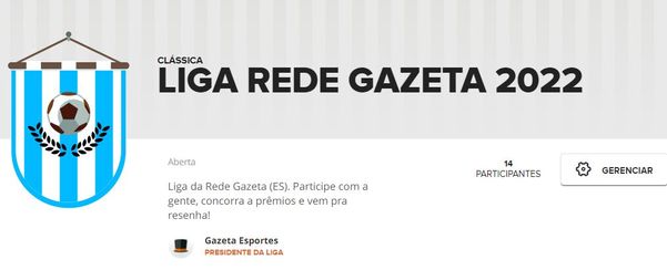 Liga Rede Gazeta 2022 no Cartola