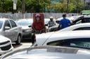 Semáforos apagados deixaram trânsito complicado no cruzamento entre as avenidas Cezar Hilal e Leitão da Silva, em Vitória, na manhã desta quarta-feira (6)(Fernando Madeira)
