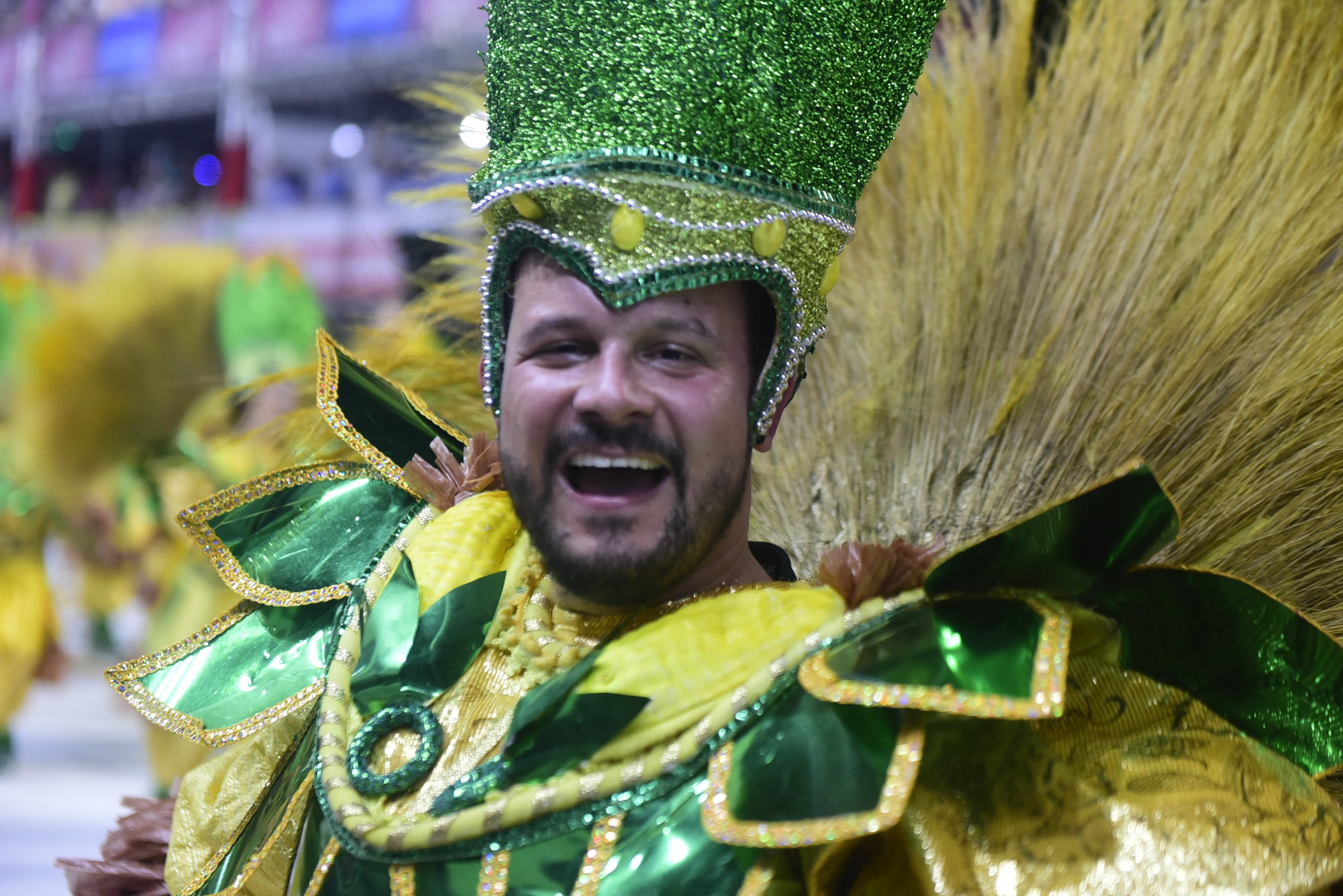Desfile da escola de samba Chegou O que Faltava no carnaval de Vitória.