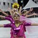 Imagem - Imperatriz do Forte: sincronia da comissão de frente e crianças na bateria dão show