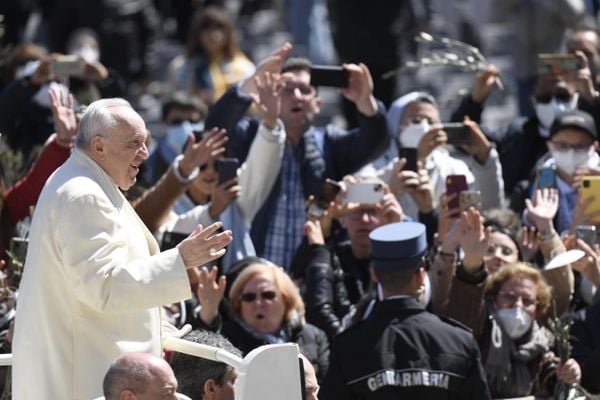 O Papa Francisco abriu a Semana Santa com a presença dos fiéis 