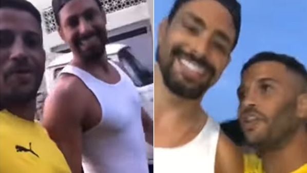 Vídeo feito no Vidigal, enquanto o ator seguia para gravar cenas para uma produção, viralizou na internet