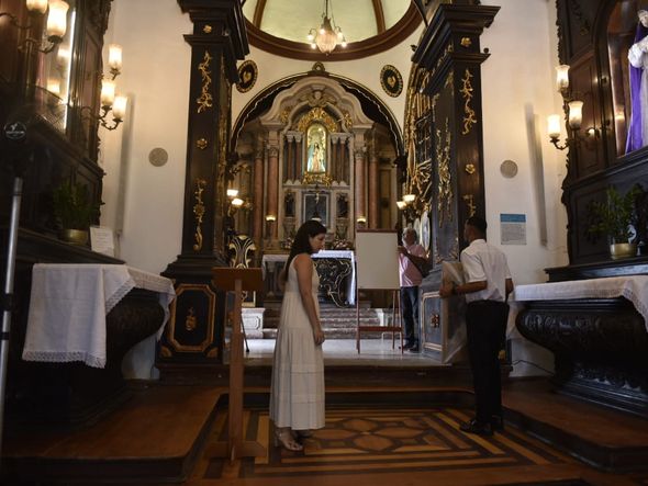 Capela do Convento da Penha é reaberta após obras de restauro  por Ricardo Medeiros
