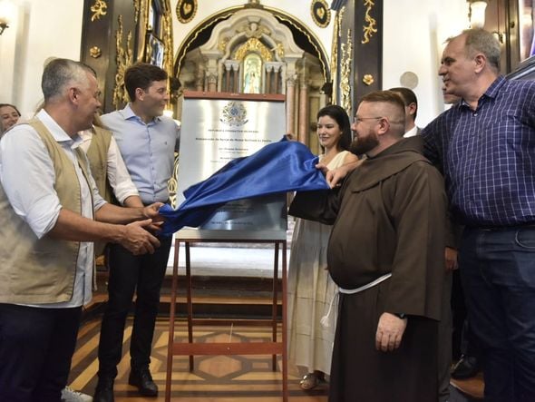 Capela do Convento da Penha é reaberta após obras de restauro por Ricardo Medeiros