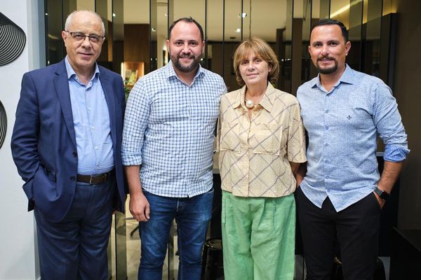 Clademir Argenta, Leandro Velcir, Tereza Aragão e  Alisson Palma