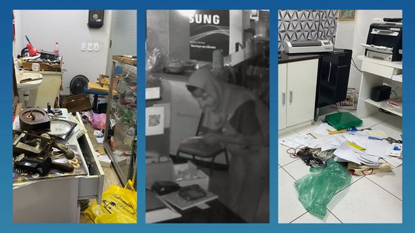 Lojas de centro comercial em Cachoeiro de Itapemirim são furtadas