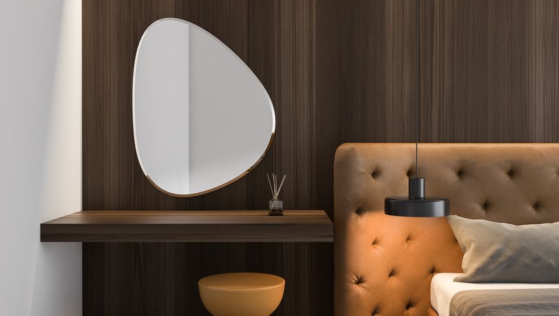 Espelhos em formatos orgânicos