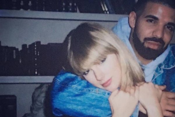 O rapper Drake e a cantora Taylor Swift 